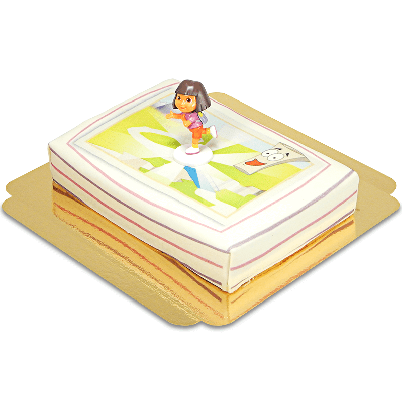 Dora® sur son gâteau aventurier