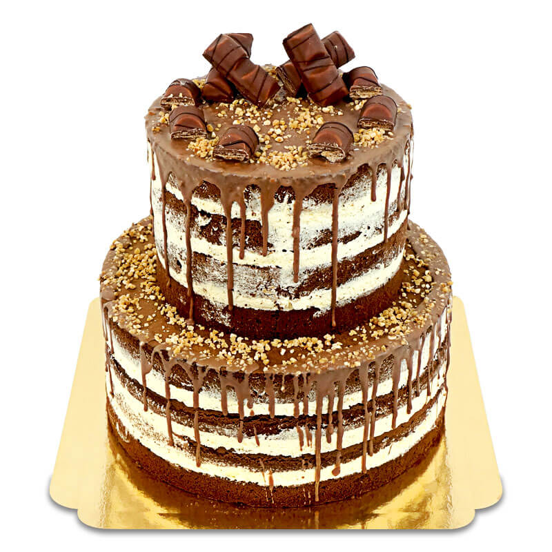 Gâteau avec barres Kinder Bueno® à 2 étages