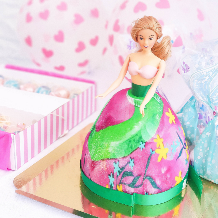 Gâteau Poupée sirène