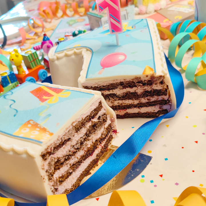 Gâteau-Chiffre birthday