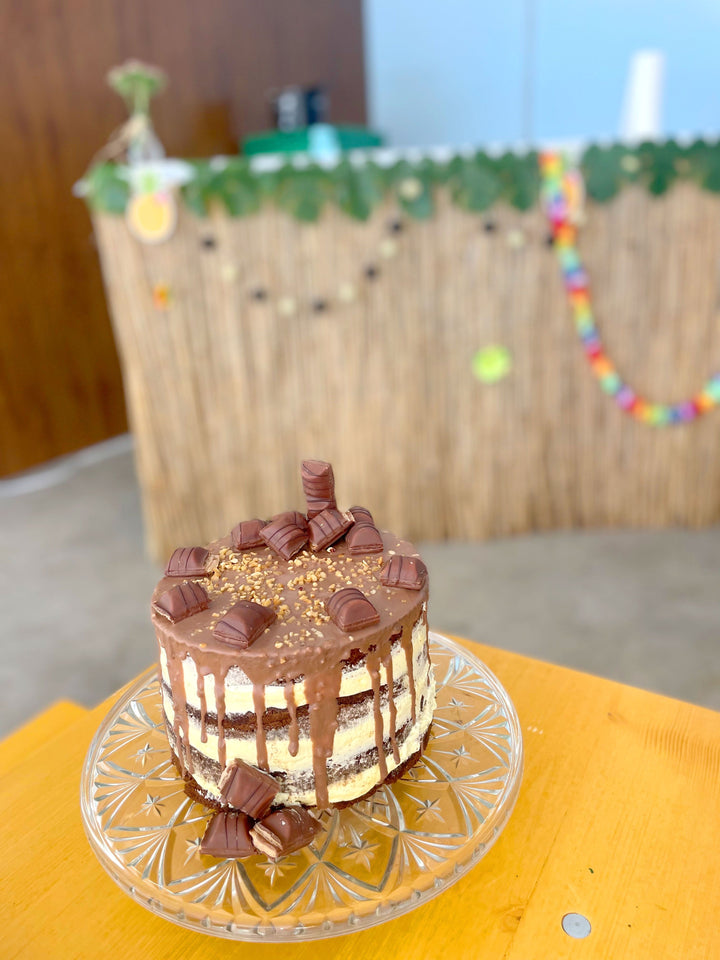 Gâteau avec barres kinder bueno®