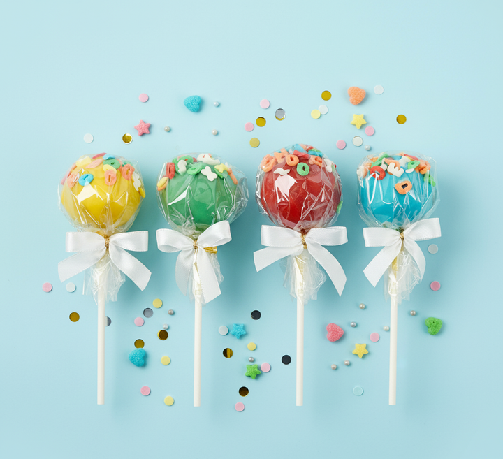 Cake-Pops alphabet colorés (12 pièces)