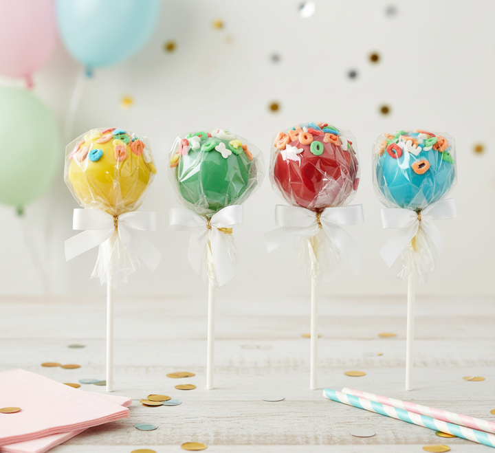 Cake-Pops alphabet colorés (12 pièces)