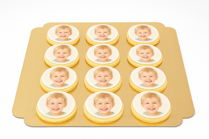 Biscuits photos ronds (12 pièces)