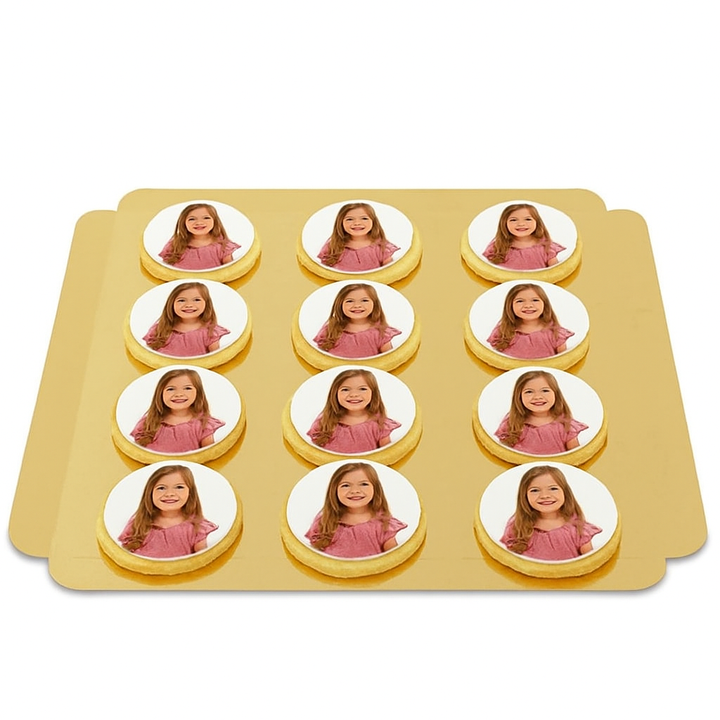 Biscuits photos ronds (12 pièces)