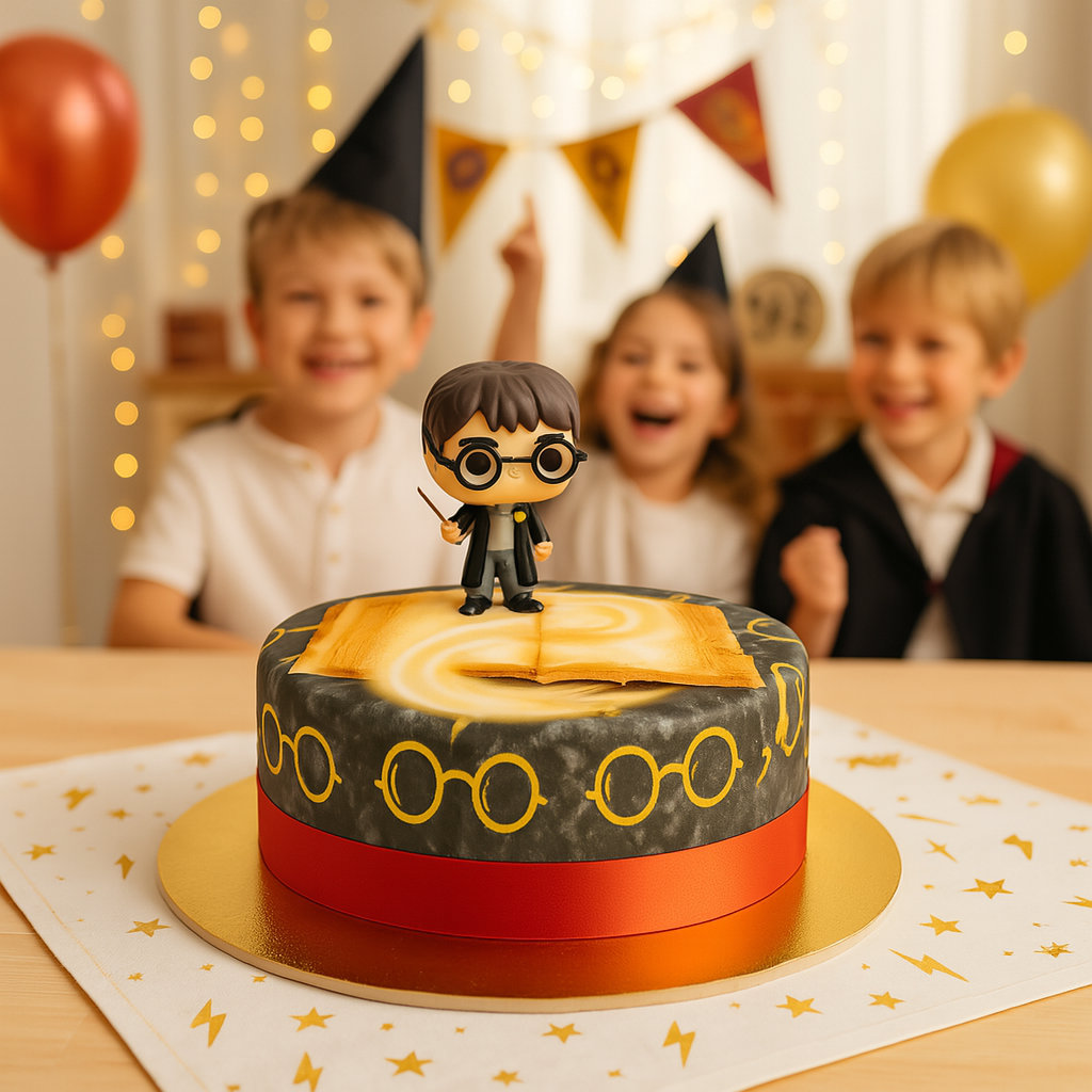 Harry Potter® sur gâteau Magique rouge
