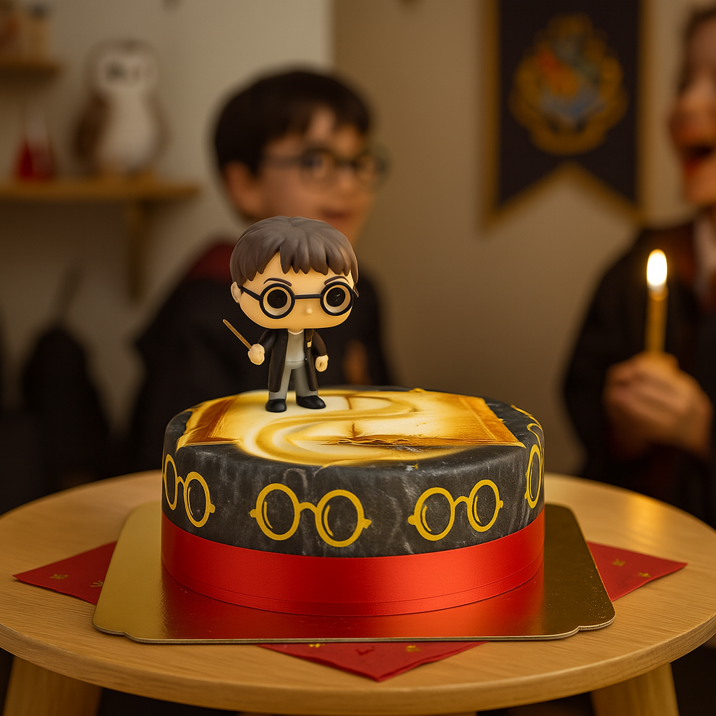 Harry Potter® sur gâteau Magique rouge