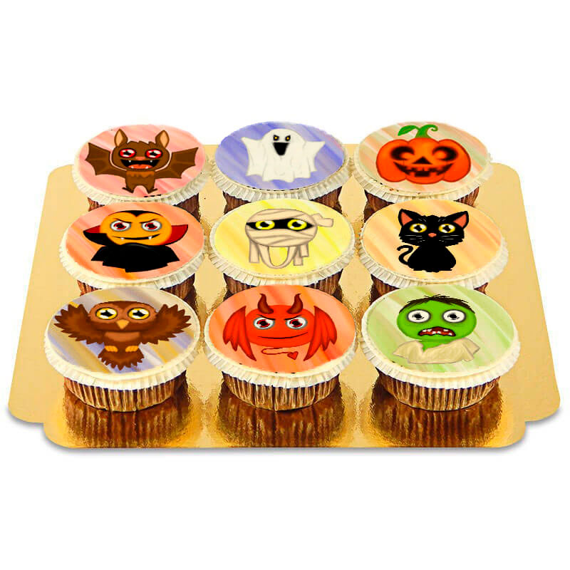 9 Cupcakes créatures d’Halloween
