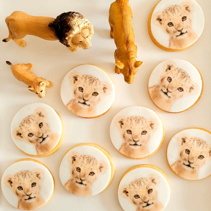 Biscuits photos ronds (12 pièces)