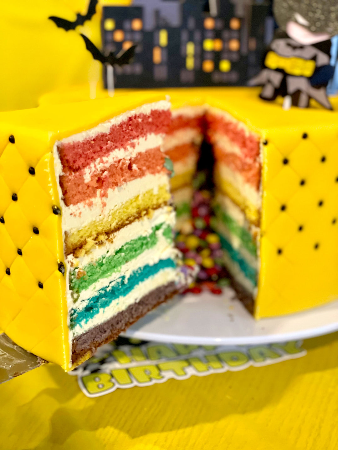 Gâteau Deluxe jaune - double hauteur