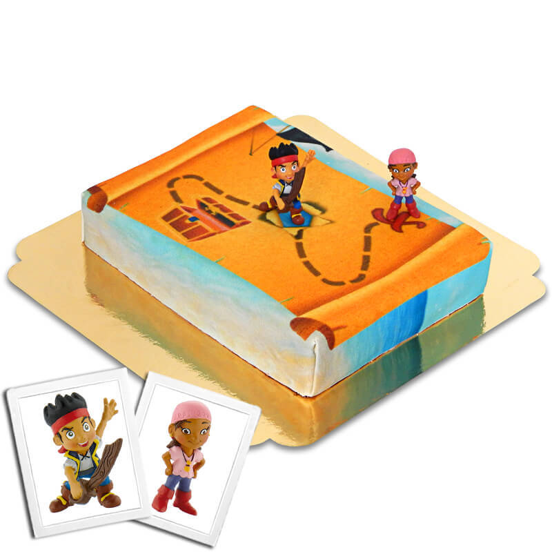 Pirates Jake & Izzy® sur le gâteau carte aux trésors