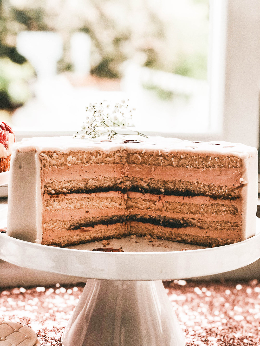 Gâteau coeur de la Saint-Valentin Deluxe blanc