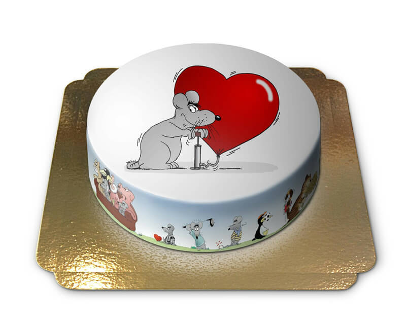 Gâteau ballon d'amour