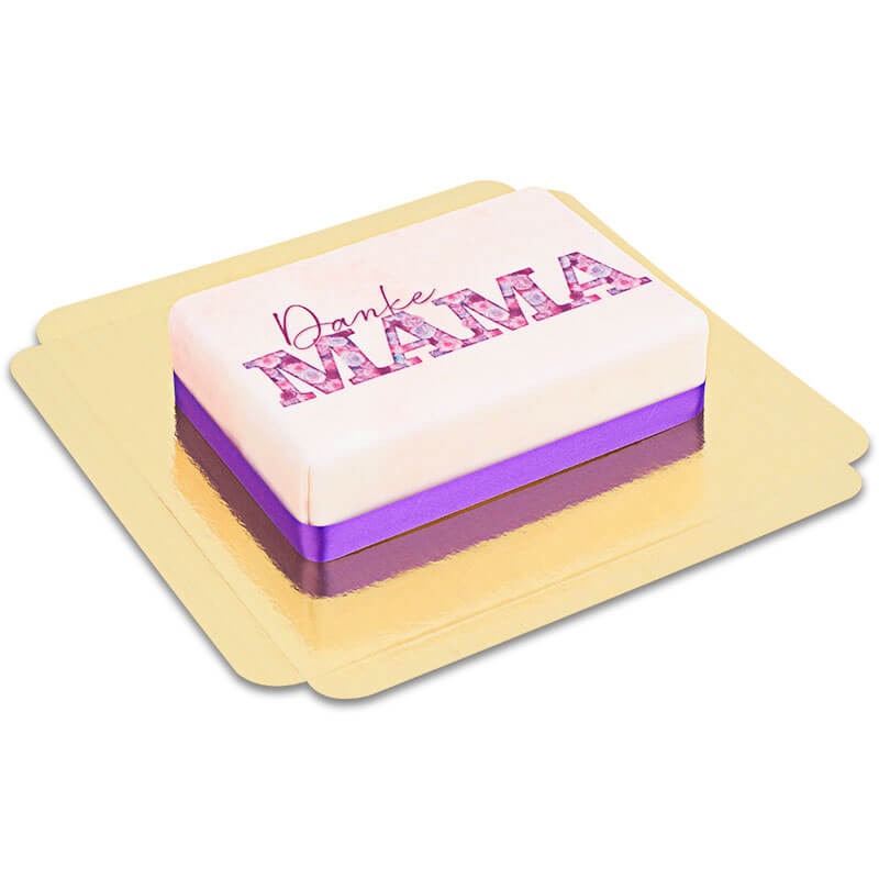 Gâteau "Merci Maman" violet