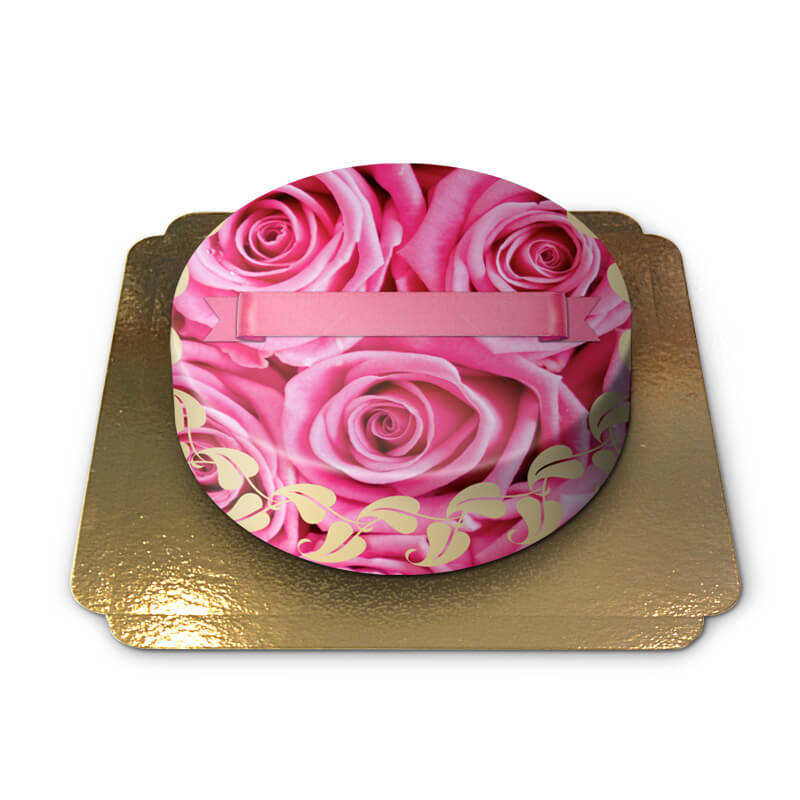 Gâteau orné de Roses