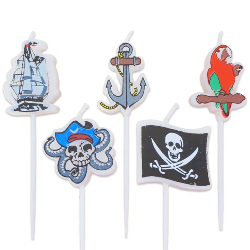 Bougies Pirates (5 pièces)