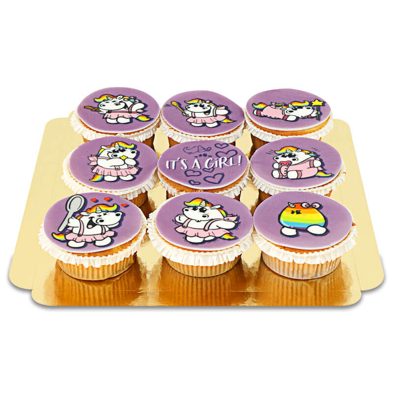 Cupcakes Licorne Chubby Unicorn - It's a girl