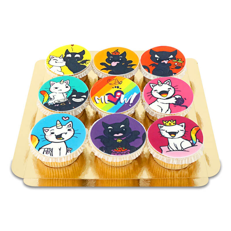 Cupcakes du Chat Arc-en-ciel Purricorn - Chubby Unicorn