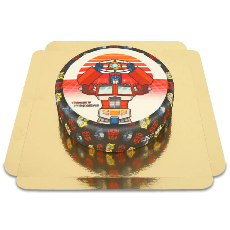 Gâteau Optimus Prime de Transformers