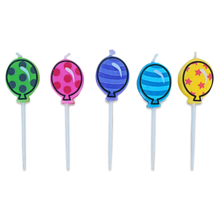 Bougies en forme de ballon (5 pièces)
