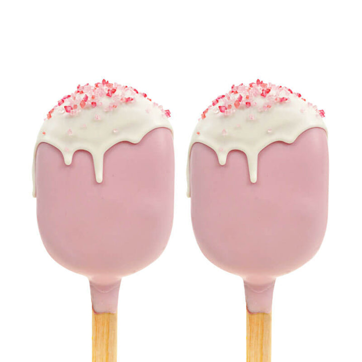 Cake-Pops Crème Glacée roses Saint Valentin (10 pièces)