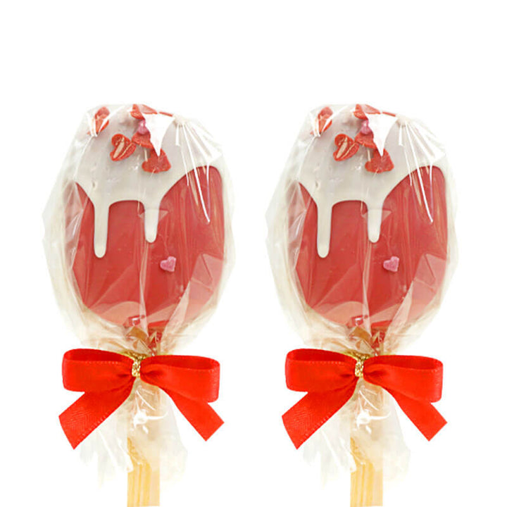 Cake-Pops Crème Glacée rouges Saint Valentin (10 pièces)