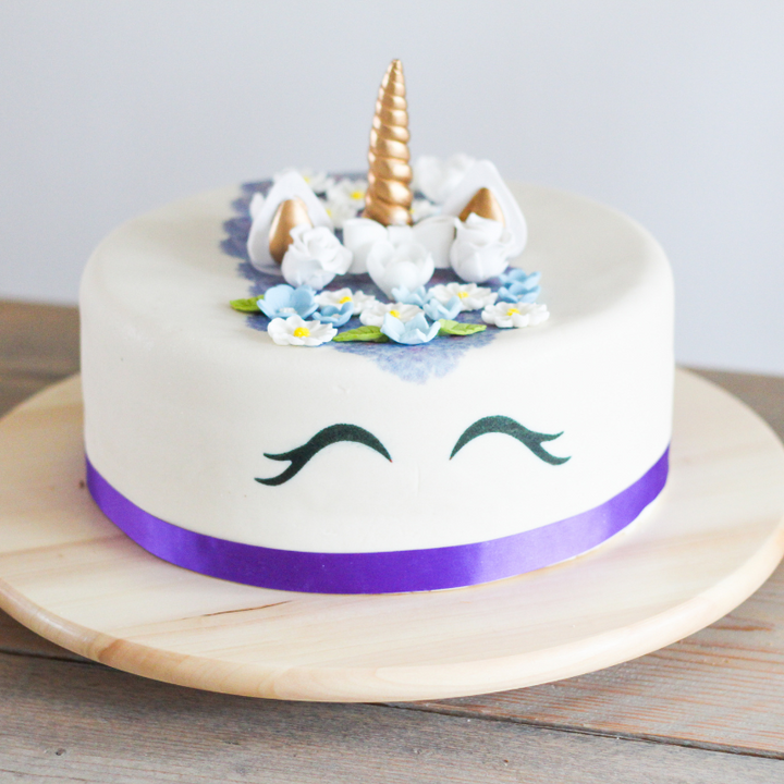 Gâteau Licorne Violette