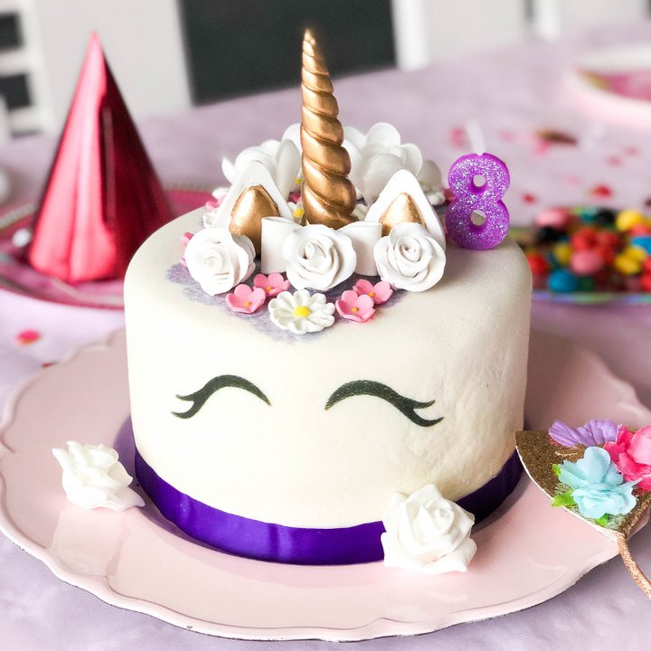 Gâteau Licorne Violette