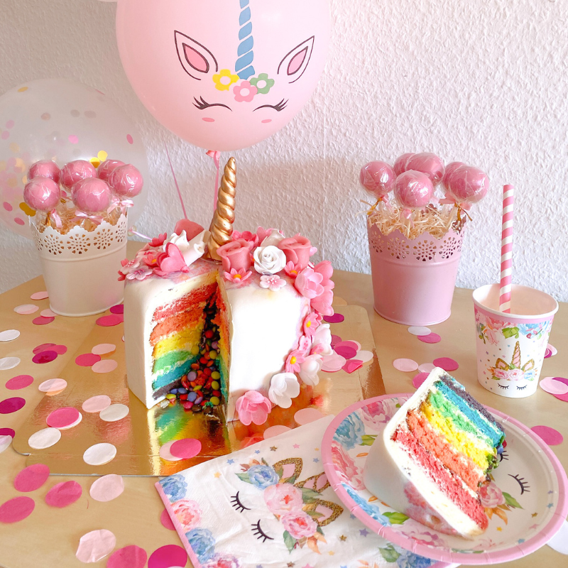 Gâteau Licorne Rose