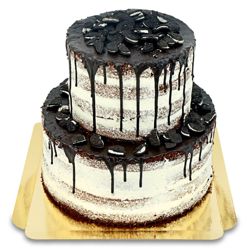 Gâteau avec mini biscuits OREO® à 2 étages