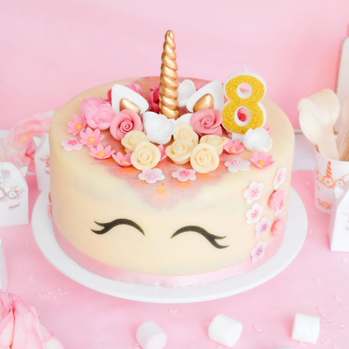 Gâteau Licorne Rose