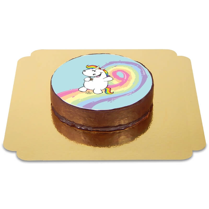 Gâteau Sacher Licorne Chubby Unicorn