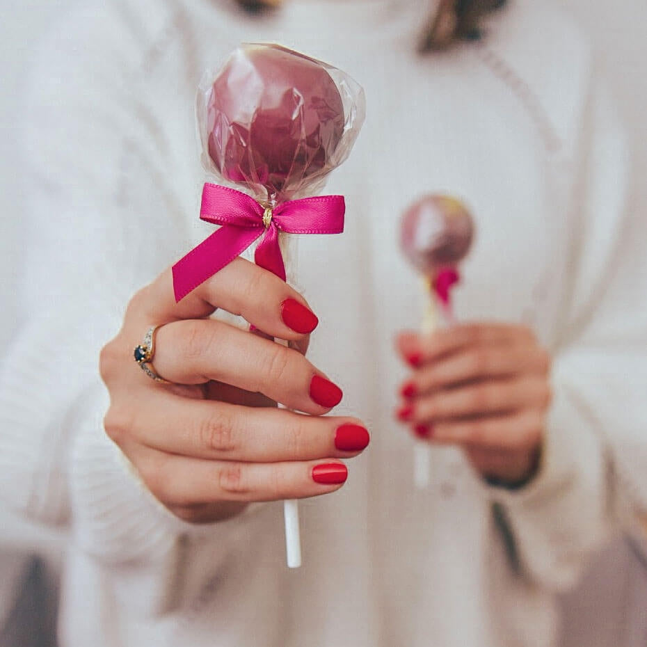 Cake-Pops au chocolat Ruby (12 pièces)