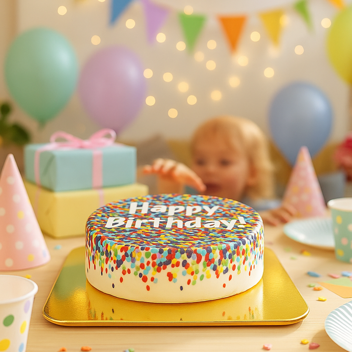 Gâteau confettis