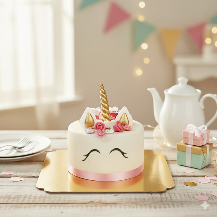 Gâteau Licorne Rose