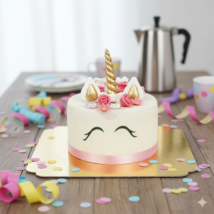 Gâteau Licorne Rose