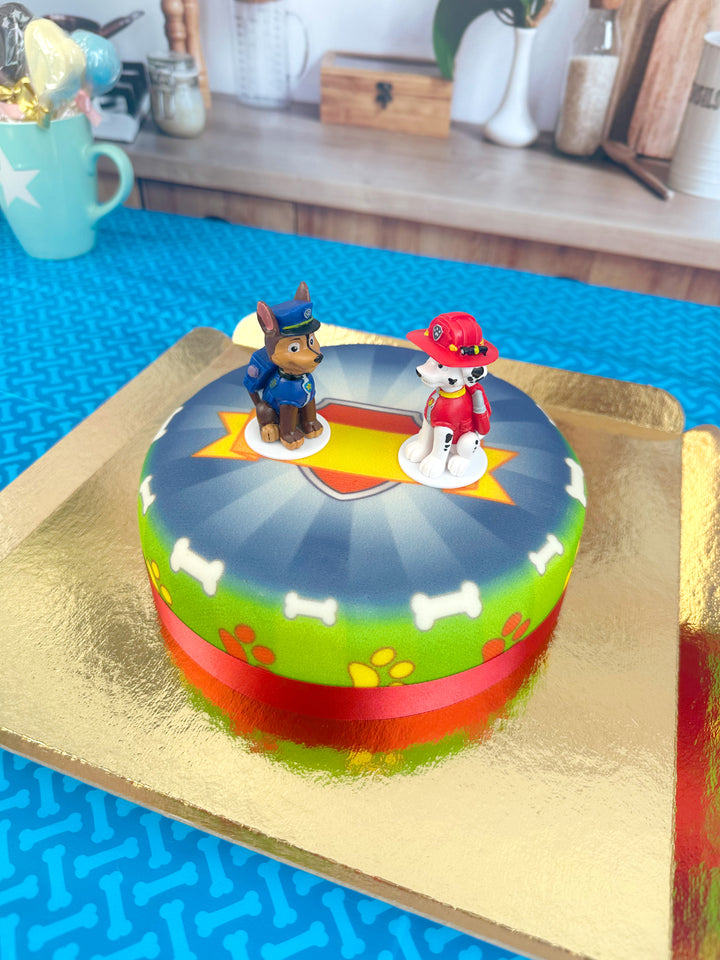 Chase & Marcus de la Pat'Patrouille® sur gâteau