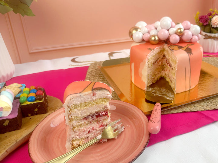 Gâteau avec topper ballons