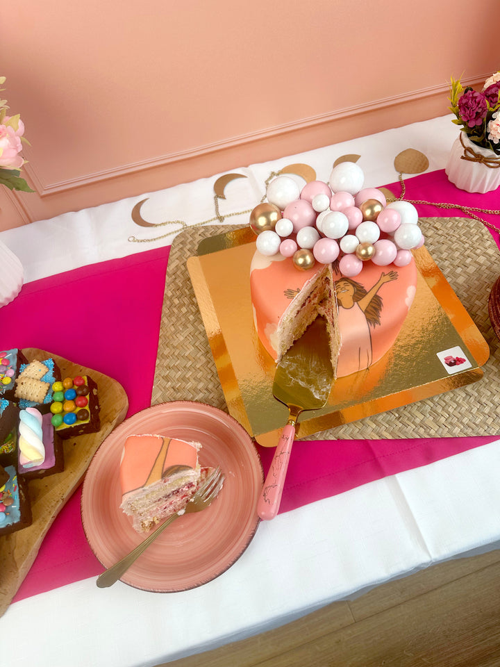 Gâteau avec topper ballons