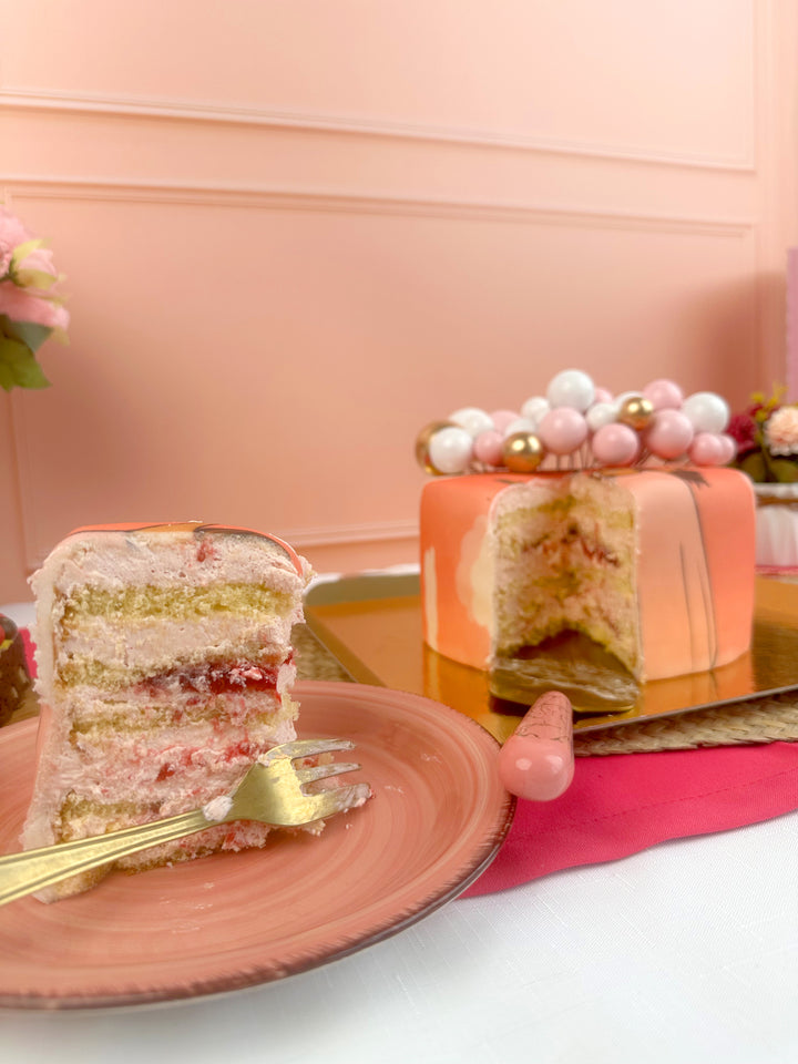 Gâteau avec topper ballons