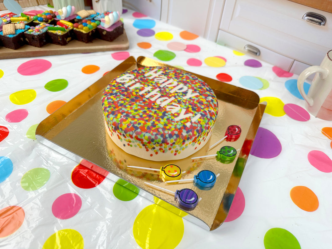 Gâteau confettis
