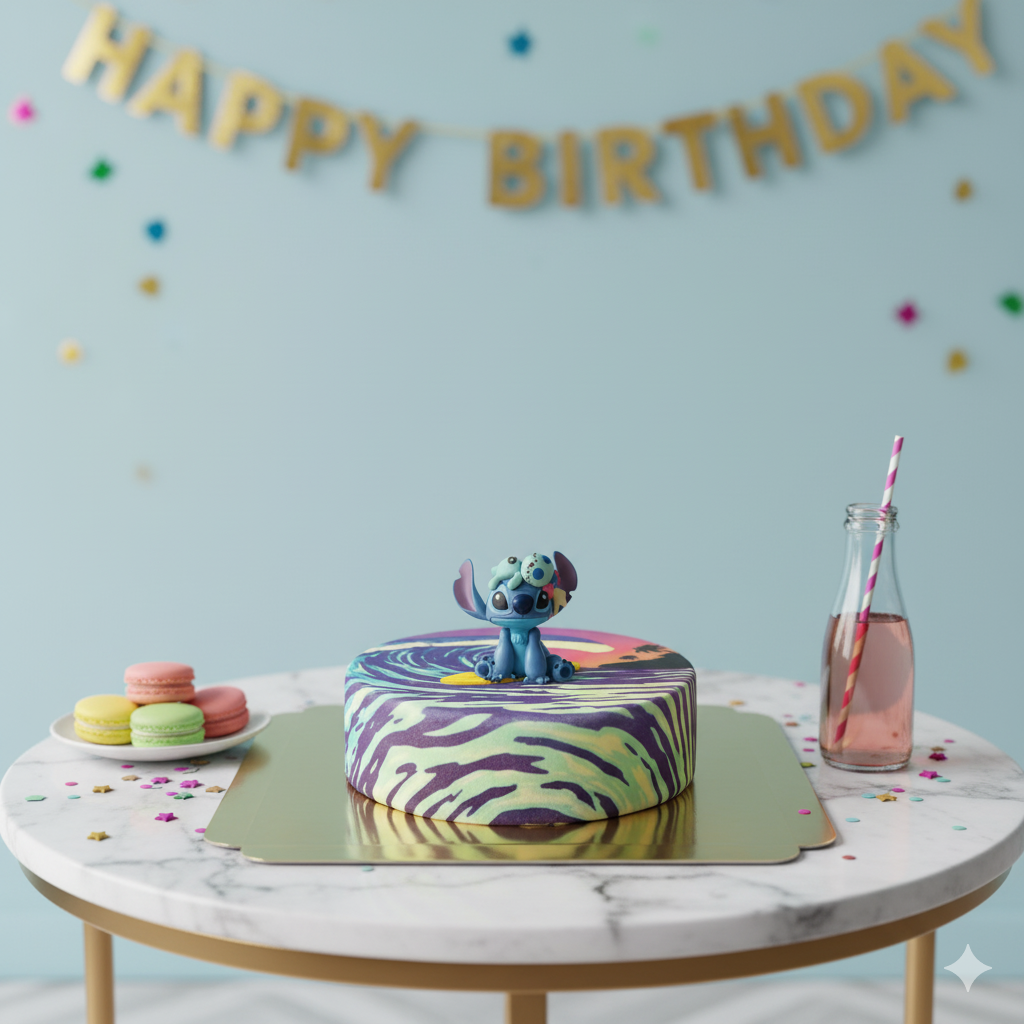 Stitch® sur gâteau surf