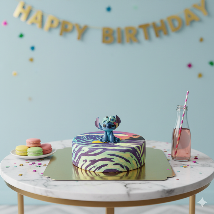 Stitch® sur gâteau surf
