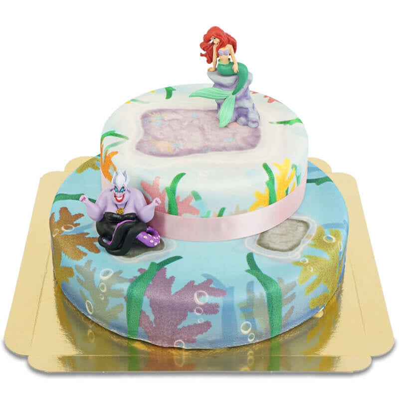 Ariel® sur gâteau mer de corail à 2 étages 