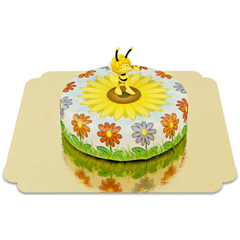 Maya l'abeille® sur gâteau