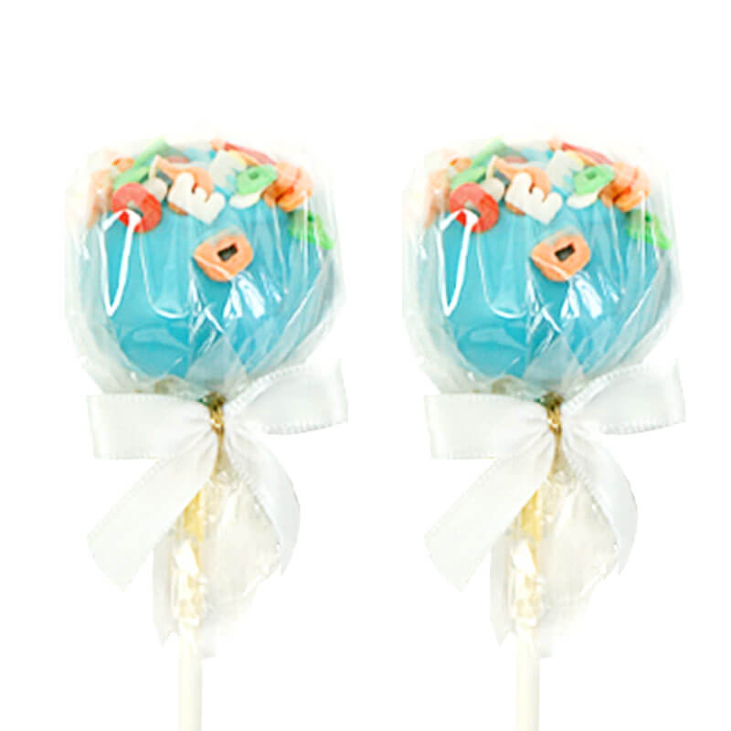 Cake-Pops alphabet bleus (12 pièces)