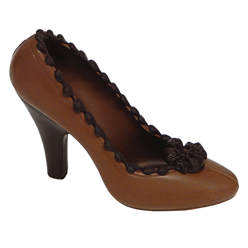 Escarpin marron en chocolat 