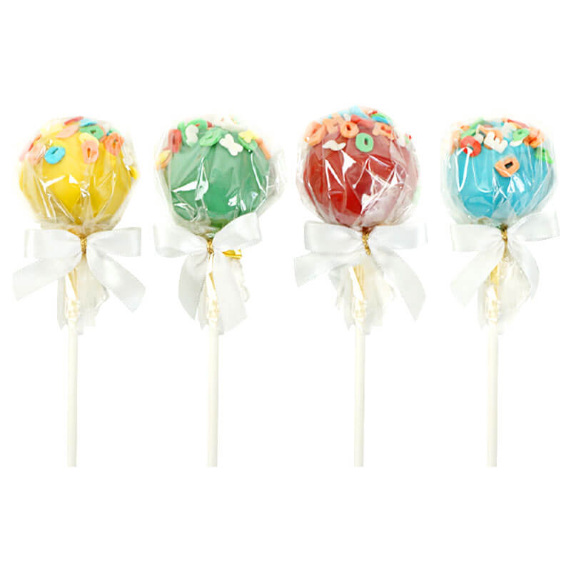 Cake-Pops alphabet colorés (12 pièces)