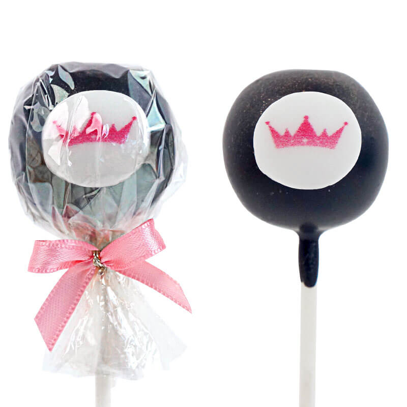 Cake-Pops de couleur unie avec logo (12 pièces)