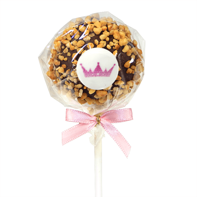 Cake-Pops Logo à la noix de coco et aux éclats de noisettes (12 pièces)